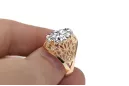 14k žluté zlato Zirkonium  Vintage Jewlery vrc074y